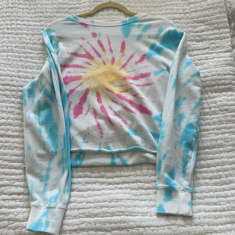 Spiritual gangster tie dye sweatshirt
